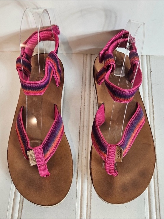 Teva Shoes - Teva Sandals Sz 7 On The Right Trek Sport Trail Air Cushion Sunset Multi Pink